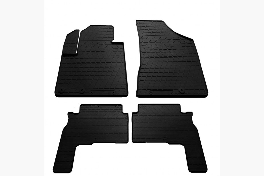 Hyundai Santa Fe 2 2006–2012 Rubberen vloermatten voor interieur 2010-2012 (4 stuks, Stingray Premium) Image
