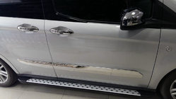 Ford Courier 2014–2023 Deurstrips (set van 4, RVS) foto 3