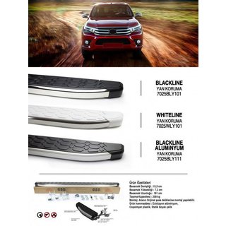Blackline zijtreden (2 stuks, aluminium) Toyota Hilux 2015– foto 1