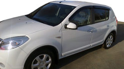 Renault Sandero 2007–2013 Raamdeflectoren (4 stuks, HIC) foto 4