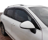 Volkswagen Tiguan 2007–2016 Raamwindschermen met chroomlijst (set 4 stuks, Niken) foto 1
