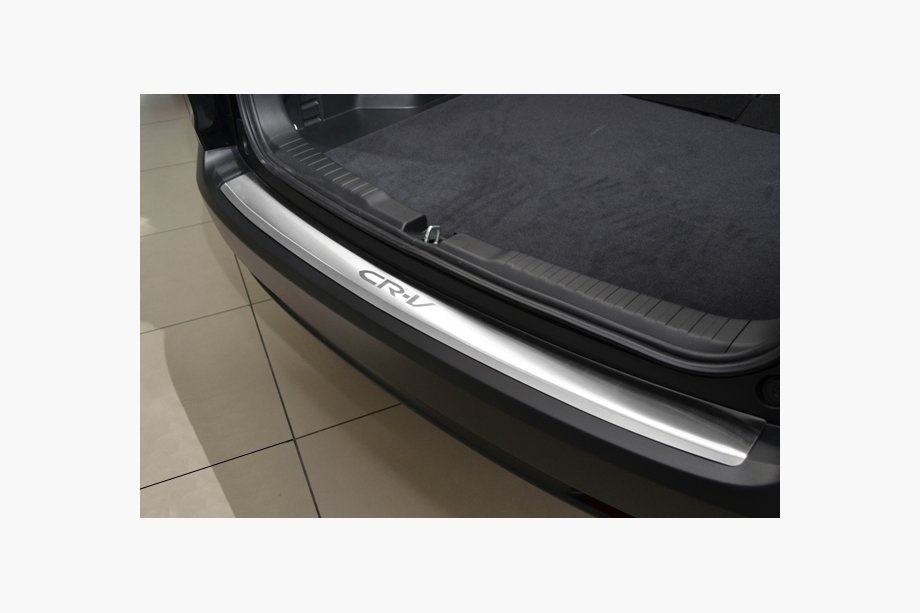 Honda CRV 2012–2016 Achterbumperbeschermer met opstaande rand Natanika (RVS) Image