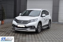 Honda CRV 2012–2016 Frontbescherming ST008 (RVS) foto 3