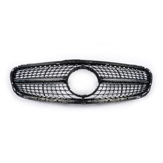 Voorgrille Diamond Black (voor Avantgarde en AMG-Line, 2013-2016) Mercedes E-klasse W212 2009–2016 foto 2