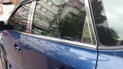 Hyundai Tucson JM 2004– RVS raamomlijsting (4 stuks) foto 4