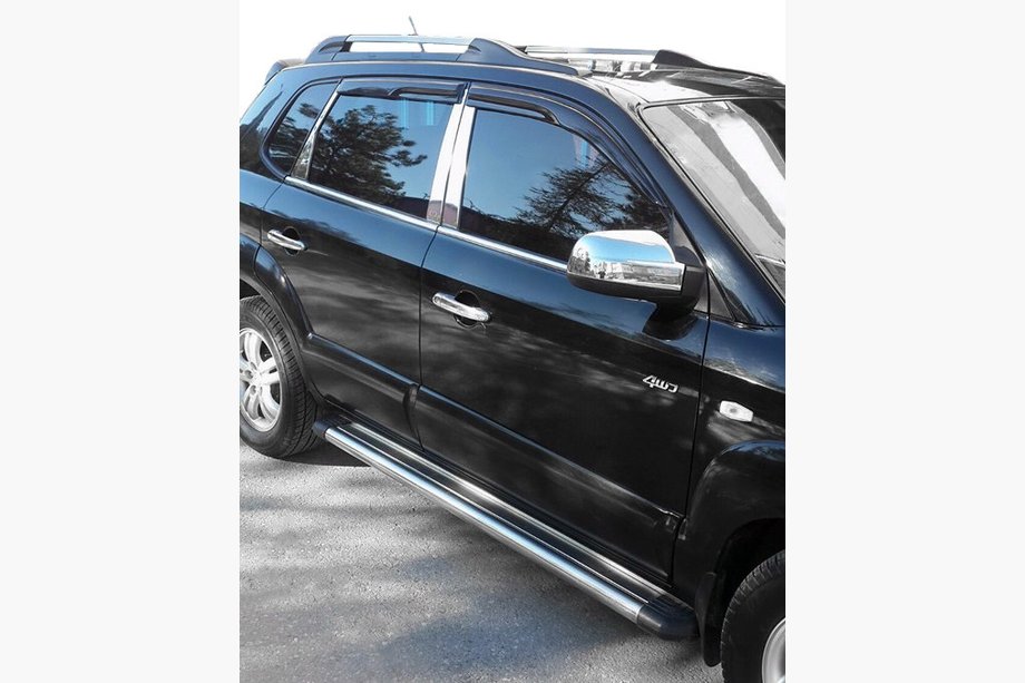 Hyundai Tucson JM 2004– RVS stijlbekleding Foto 1