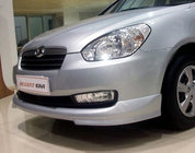 Hyundai Accent 2006–2010 Voorbumper onderlip (spuitklaar) foto 1
