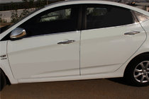 Hyundai Accent 2011–2017 Onderste raamstijllijsten (6 stuks, RVS) foto 1