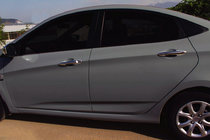 Hyundai Accent 2011–2017 Deurgreep covers (set 4 stuks, RVS) Carmos - Turks staal foto 1