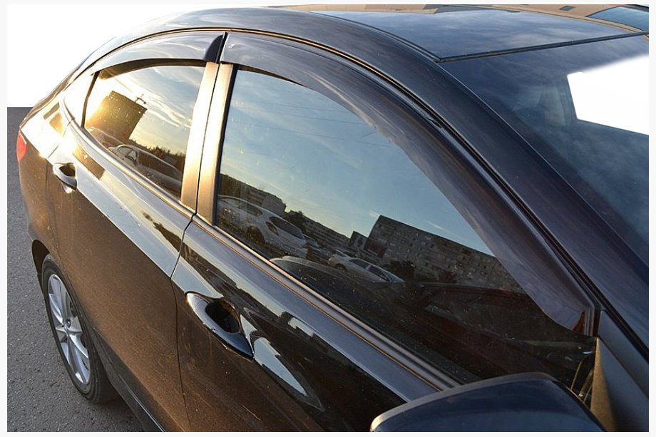 Hyundai Accent 2011–2017 Raamwindschermen (Sedan, 4 stuks, Cobra) Image