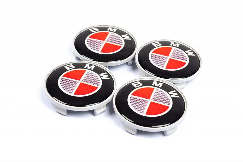 BMW Naafdoppen RED V2 68/64.5 mm (set van 4) Image