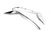 Toyota Land Cruiser Prado 150 2009–2023 Koplampwimpers (2 stuks, voor LED) foto 1