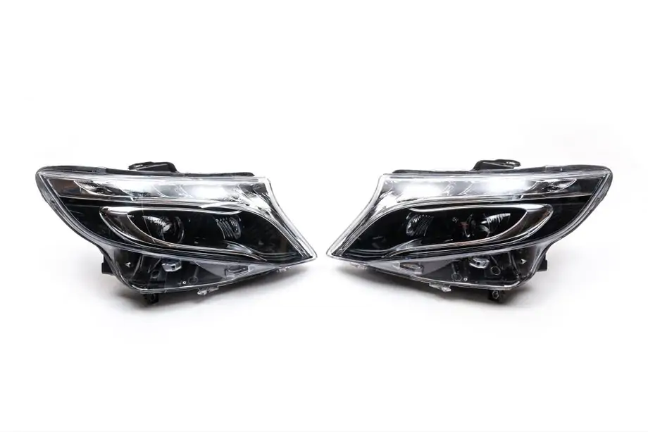 Mercedes Vito/V-klasse W447 2014– Koplampen voor met LED-modules, V-class design (voor Vito, 2 stuks) Foto 5