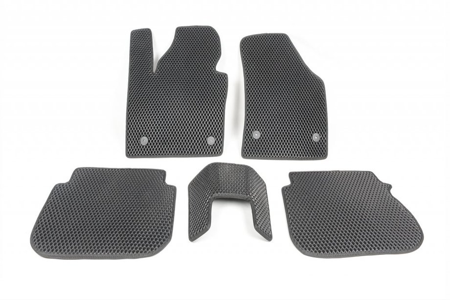 Volkswagen Caddy 2004–2010 EVA automatten (zwart) 5-delig, voor en achter (standaard, 1 schuifdeur) Foto 23