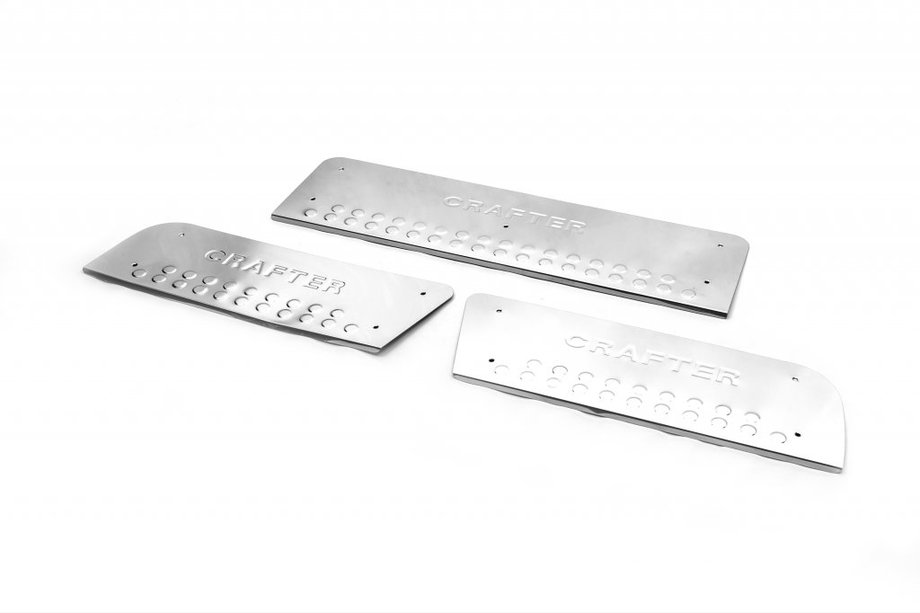 Volkswagen Crafter 2006–2016 Interieur instaplijsten (OmsaLine) 2 stuks, OmsaLine - Italiaans roestvrij staal Image