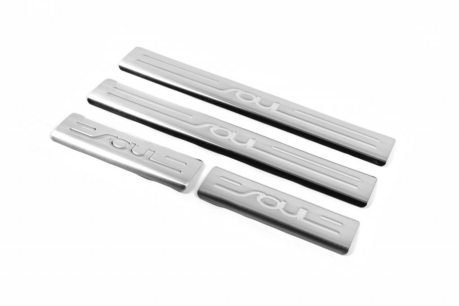Kia Soul I 2008–2013 OmsaLine instaplijsten (set 4 st., RVS) Image
