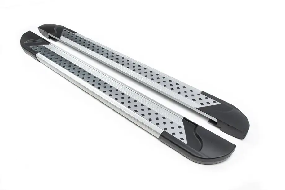 Volkswagen T4 Transporter 1990–2003 Side steps New Vision Grey (2 stuks, aluminium) Image