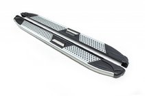 BMW X3 E83 2003–2010 Mevsim Grey side steps (2 stuks, aluminium) foto 2