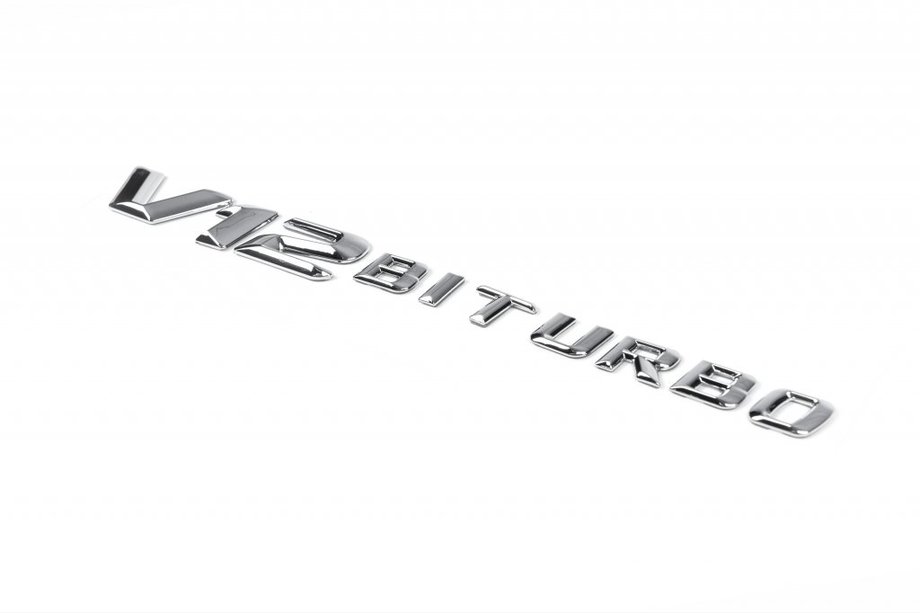 Mercedes E-Klasse Coupé C238 2016–2024 V12 Biturbo embleem (chroom) Image