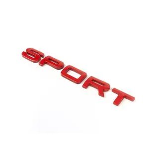 Sport opschrift (rood) foto 1