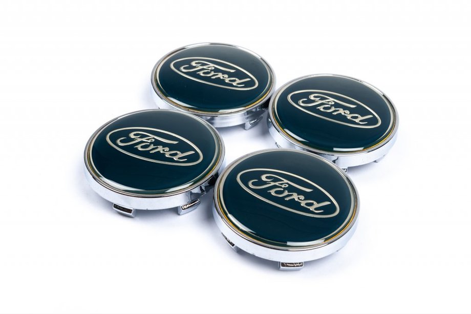 Ford Naafdoppen voor velgen 61/56 mm blauw (4 stuks) Image