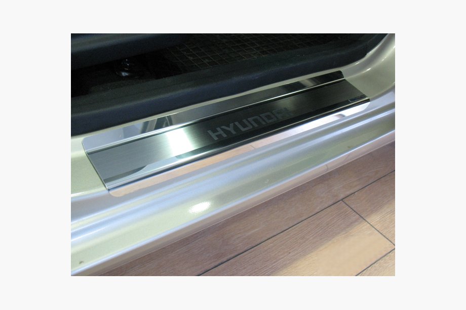 Hyundai I-10 2014–2017 Nathanika premium instaplijsten (4 stuks, RVS) Image