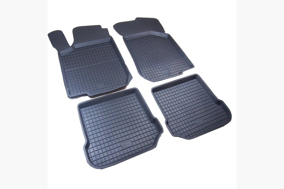 Volkswagen Jetta 2011–2018 Rubberen vloermatten met opstaande rand (4 stuks, Polytep) Image