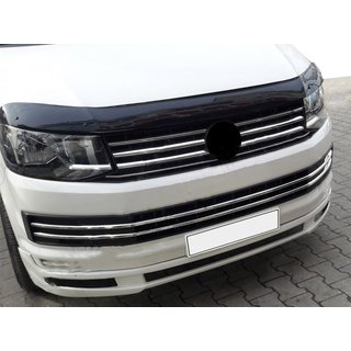 RVS bumpergrille sierlijsten 2015-2019 (6 stuks) Volkswagen T6 2015–2024 foto 4
