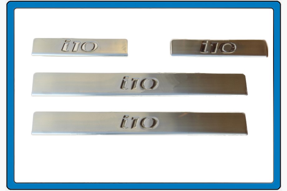 Hyundai I-10 2008–2013 OmsaLine instaplijsten (set 4 st., RVS) Image