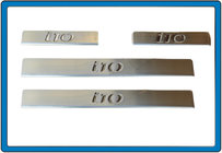 Hyundai I-10 2008–2013 OmsaLine instaplijsten (set 4 st., RVS) foto 1
