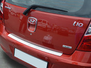 Hyundai I-10 2014–2017 Achterbumperbeschermer Natanika (RVS) foto 1