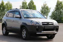 Hyundai Tucson JM 2004– Voorbeschermbeugel ST014 (RVS) foto 3