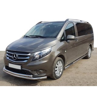 Voorbeschermbeugel ST014 (RVS) Mercedes Vito/V-klasse W447 2014– foto 1