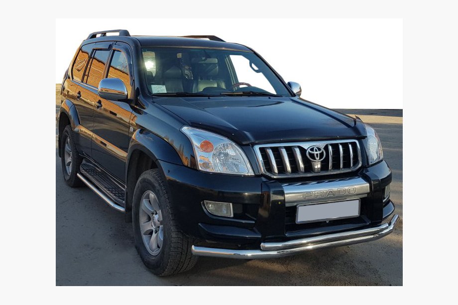 Toyota Land Cruiser Prado 120 2002–2009 Frontbeschermbeugel ST014 (RVS) 60/42 mm Image