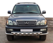 Lexus LX470 1998–2007 RVS voorbumperbescherming ST015 foto 1