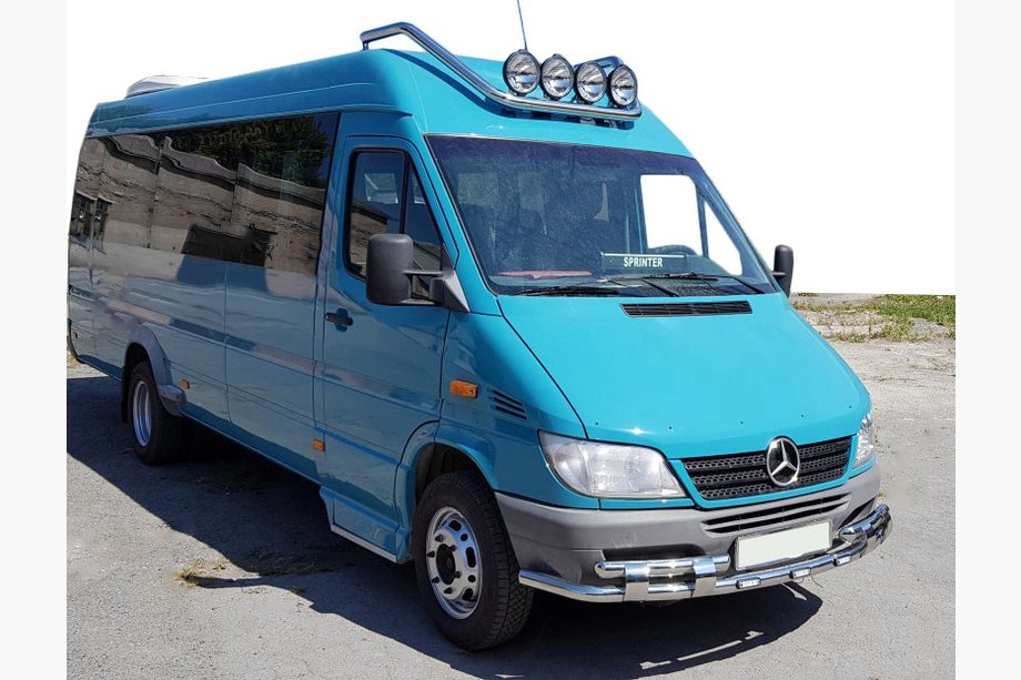 Mercedes Sprinter W901/902/903/904/905 1995–2006 Voorbescherming ST015-2 (RVS) 2000-2006 Image