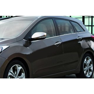 Spiegelkappen met uitsparing voor knipperlicht (2 stuks, RVS) Hyundai Elantra (MD/UD) 2011–2015 foto 1