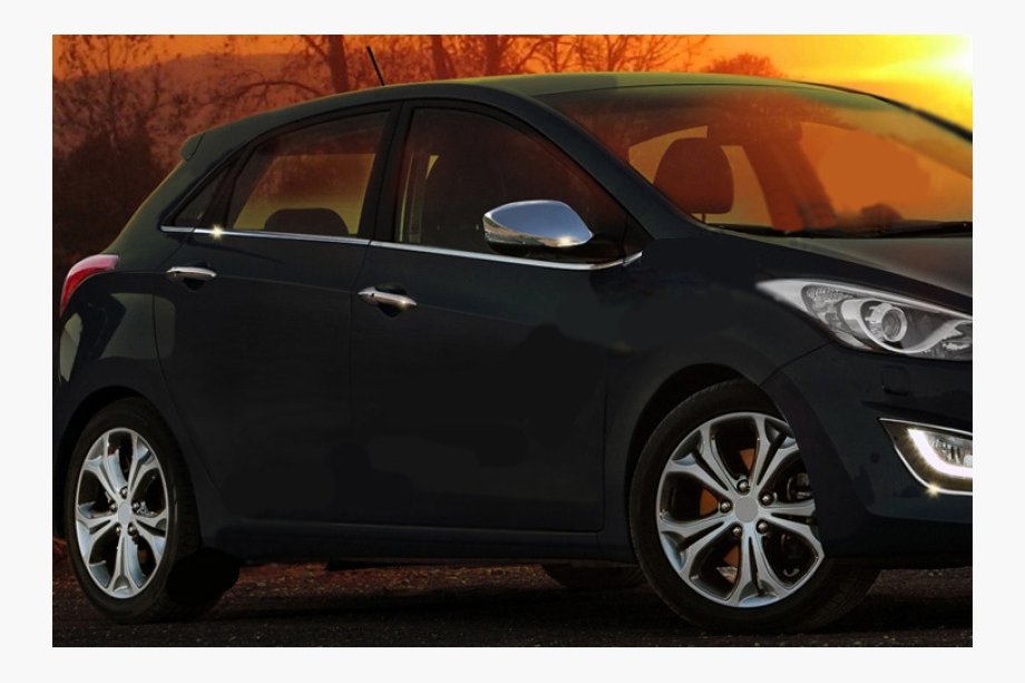 Hyundai I-30 2012–2017 OPRUIMING! RVS zijruit sierlijsten (HB) Image