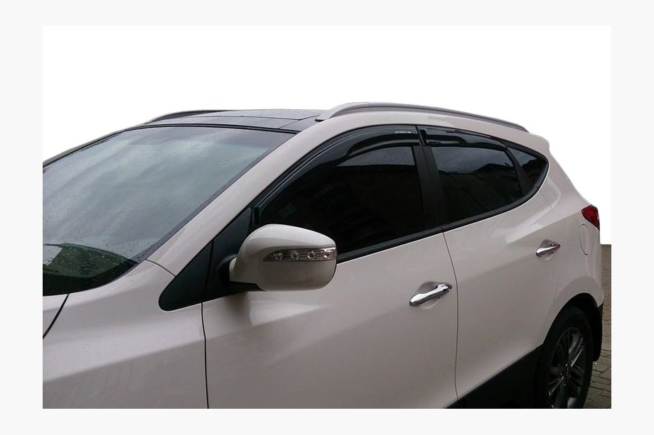 Hyundai IX-35 2010–2015 Deurgreep covers (set 4 stuks, RVS) Zonder chip, ABS – verchroomd kunststof Image