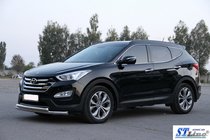 Hyundai Santa Fe 3 2012–2018 Frontbeschermbeugel ST014 (RVS) foto 3