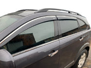 Chevrolet Captiva 2006–2019 Raamdeflectoren met chroom (set van 4, CSV029-AC) foto 1