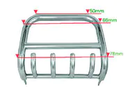 Nissan NP300 1999–2015 Bullbar QT006 (RVS) foto 1