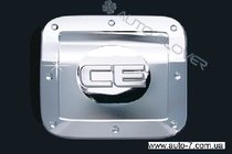 Chevrolet Aveo T250 2005–2011 Tankklep cover (chroom kunststof) foto 1