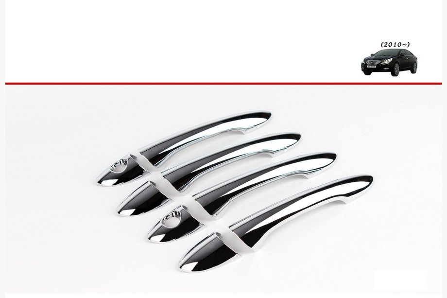 Hyundai Sonata YF 2010–2014 Chromen deurgreep covers (set van 4) Image