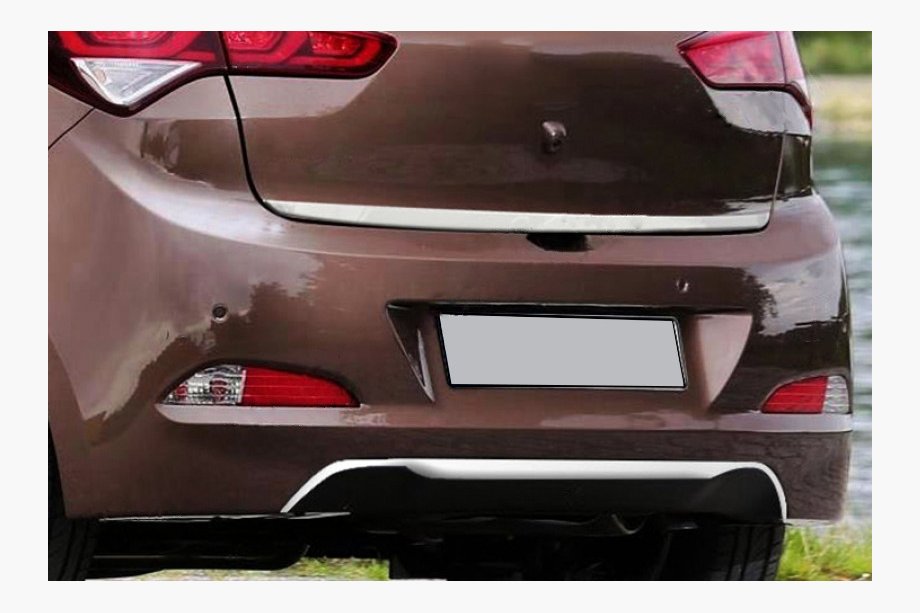 Hyundai I-20 2014–2020 RVS bumperrandbescherming achter 2014-2018 Image