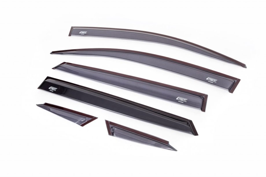 Hyundai Tucson TL 2016–2021 Raamdeflectoren (6 stuks, Perflex) Image