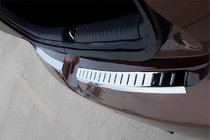 Hyundai I-20 2014–2020 Achterbumper sierlijsten OmsaLine 2014-2018 (2-delig, RVS) foto 1