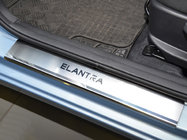 Hyundai Elantra (MD/UD) 2011–2015 Nataniko RVS dorpellijsten (set van 4) Standaard - Lohmann-tape, 0,5 mm foto 1