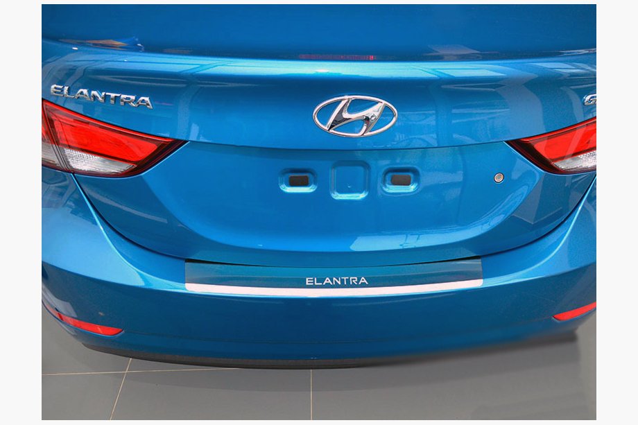 Hyundai Elantra (MD/UD) 2011–2015 RVS achterbumperbeschermer met omgebogen rand Nataniko (2014-2015) Image