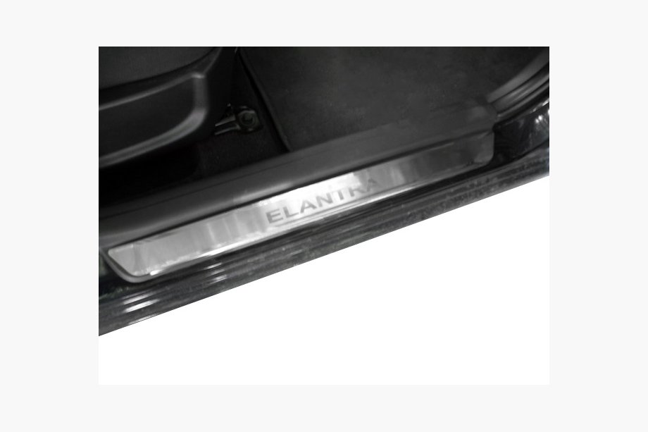 Hyundai Elantra (HD) 2006–2011 Nataniko RVS dorpellijsten (set van 4) Premium - 3M tape, 0,8 mm Image